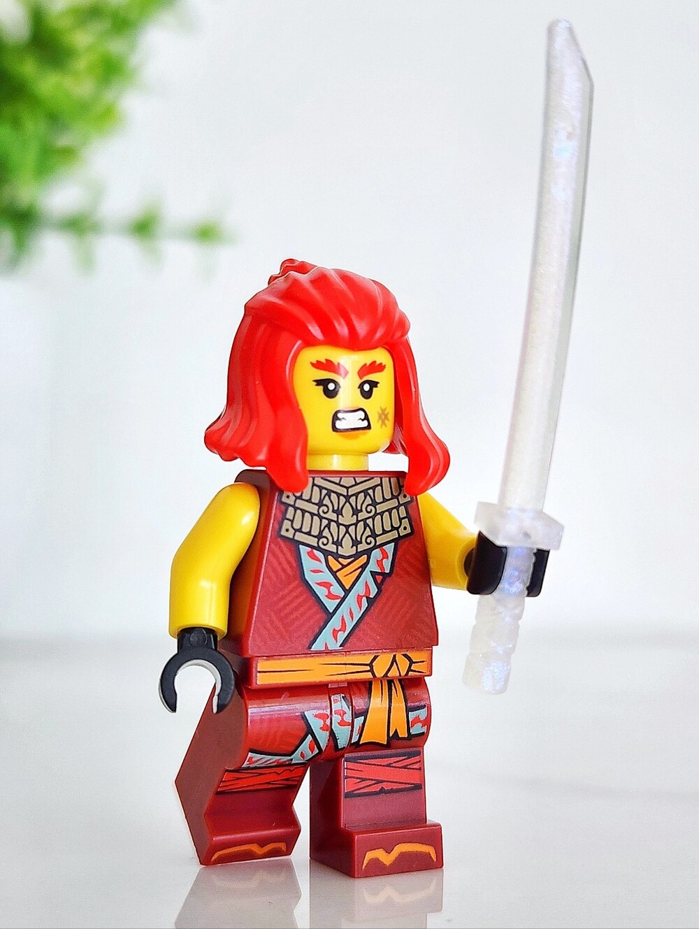 LEGO Ninjago Dragons Rising Wyldfyre Minifigure Authentic w/ Translucent Katana